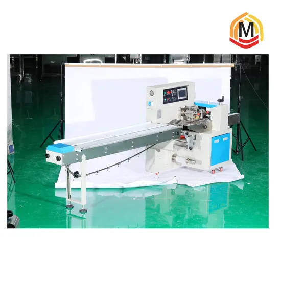 Biscuits Cookies Ice Pops Snow Cake Chocolate Candy Medicine Daily Items Hardware Full Automatic Servo Flow Packaging Packing Machine